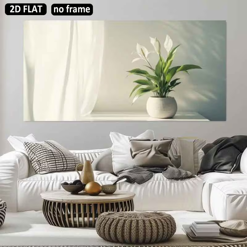 2D 플랫, 2D 플랫 1개 31.49X62.99인치  - Peace Lily White 리뷰 및 가격